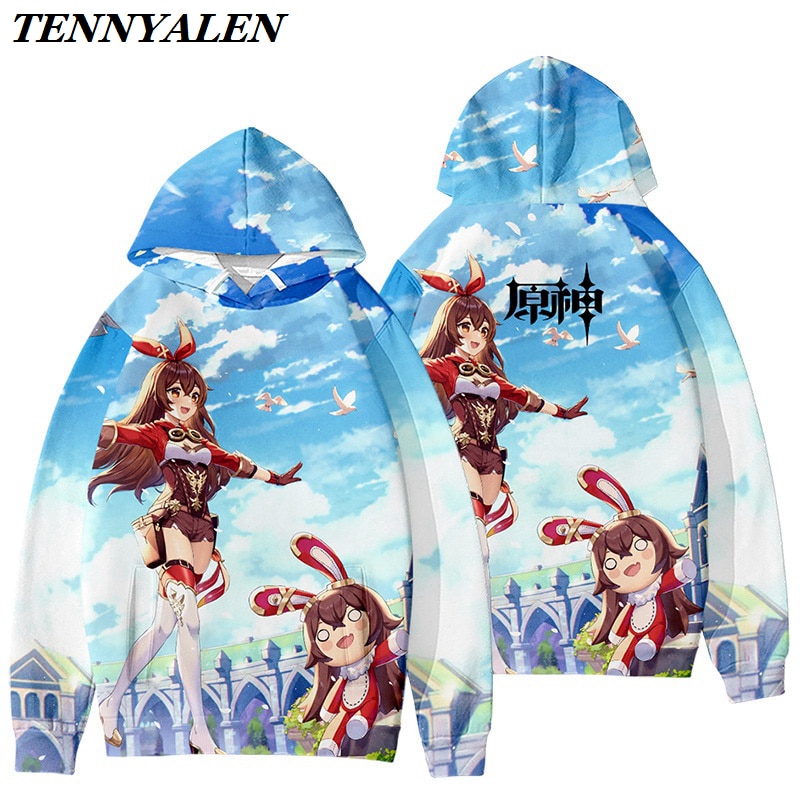 Anime Sports Sweatshirt 2020 ο  Genshin Impact Cosplay Costume Project    3D μ  ִϸ̼ ž